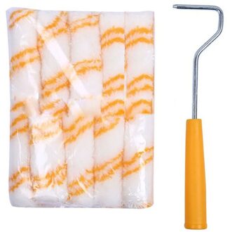 1 Set Van 4 Inch Muur Verf Roller Set Vervanging Roller Cover Home Decoratie Kwast Set Met Roller Borstel