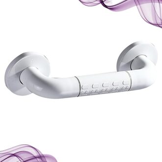 1 Set Van Abs Oude Mensen Veiligheid Ouderen Veiligheid Armsteun Antislip Uitgeschakeld Veiligheid Armsteun Voor Badkamer (Wit 30Cm, met 8 Self-Tap wit 2