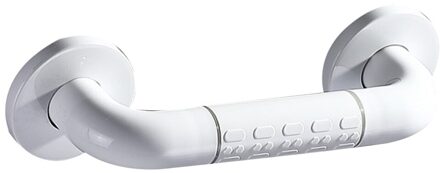 1 Set Van Abs Oude Mensen Veiligheid Ouderen Veiligheid Armsteun Antislip Uitgeschakeld Veiligheid Armsteun Voor Badkamer (Wit 30Cm, met 8 Self-Tap