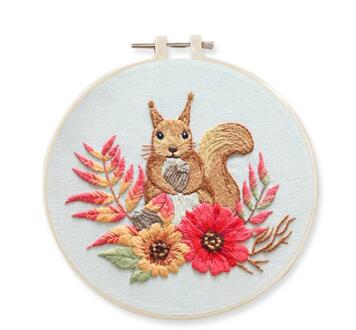 1 Set Van Diy Handgemaakte Borduurwerk Starter Kit Met Patroon Kruissteek Kit Voor Geborduurde Handwerk Woondecoratie