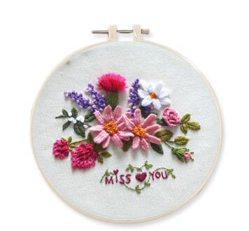 1 Set Van Diy Handgemaakte Borduurwerk Starter Kit Met Patroon Kruissteek Kit Voor Geborduurde Handwerk Woondecoratie