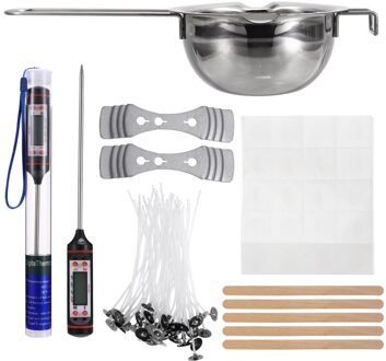 1 Set Van Kaarsen Maken Kit Gieten Pot Wieken Sticker Diy Kaars Fixator Ambachtelijke Gereedschappen