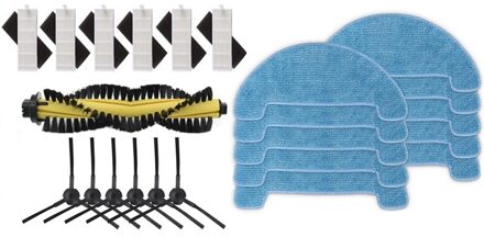 1 Set Vervanging Accessoires Voor Ilife A4 Robot Stofzuiger & 10 Pcs Stofzuiger Onderdelen Mop Doek