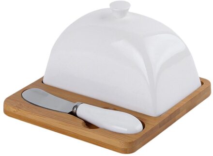 1 Set Voedsel Container Boter Plaat Met Deksel Huis Servies Opslag Dozen Keuken Tafel Decoratie Accessoires