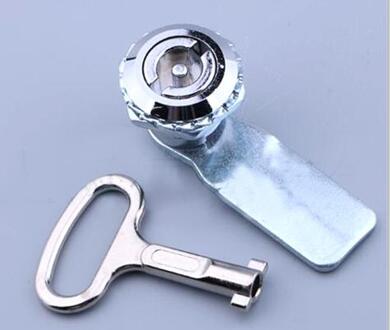 1 set Zinklegering MS705 Driehoekige lock Gas Meter Lock Key Gas Elektrische Meter Box Klink Cam Sloten ladeblokkering S-type lock