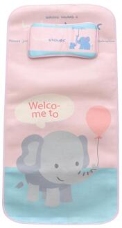 1 Set Zomer Ijs Zijden Kussen Chic Baby Slaapmat Met Kussen Roze