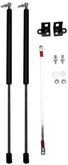 1 Set Zwarte Auto Accessoires Refit Kap Motorkap Hydraulische Staaf Strut Lente Lift Ondersteuning Shock Beugel Bars, voor Ford Mondeo