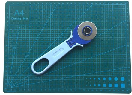 1 Sets A4 Snijden Mat Plus 45Mm Ronde Mes Outfit Patchwork Cutting Pad Doek Cutter Naaien Gereedschap 100% Goede Diy Tool