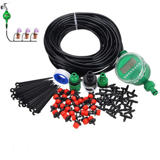 1 Sets Fog Nozzles irrigatiesysteem Draagbare Verneveling Automatisch Sproeisysteem 20m Tuinslang Sproeikop Water Verbinding Druppelaar