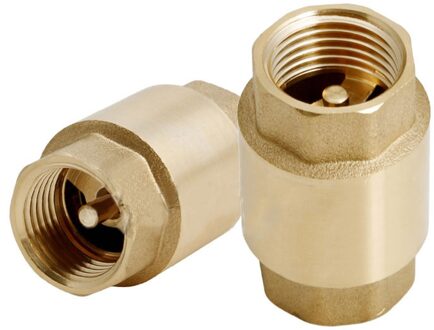 1 st 1/2 ''NPT Messing Draad In-Lijn Voorjaar Terugslagklep 200WOG
