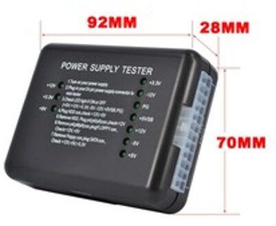 1 st 20/24 Pin PC Computer Voeding Tester Checker LED voor PSU ATX SATA HDD Meter Meten voor PC compute 12 v 5 v 3.3 v