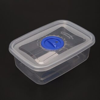 1 st 200/500/1100/1800 ml Plastic Clear Herbruikbare Voedsel Opslag Container Lunchbox Luchtdichte Afdichting met Deksel Keuken Opbergdoos C42 1800ml