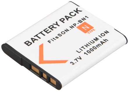 1 St 3.7 V 1000 mAh NP-BN1 NP BN1 NPBN1 Camera Batterij voor Sony TX9 WX100 TX5 WX5C W620 W630 W670 TX100