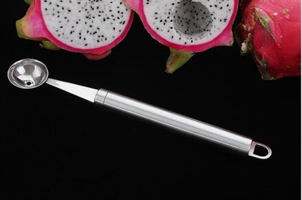 1 st 304 Roestvrij Staal Ijs Graven Bal Scoop Lepel DIY Diverse Koude Gerechten Tool Watermeloen Fruit Carving Baller KX 276