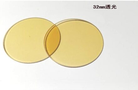 1 st 32mm Lens Diameter Glas Kleur Absorber Groen Blauw Geel Rood Wit Microscopie Filter Biologische Microscoop Verbinding Filter geel transparant