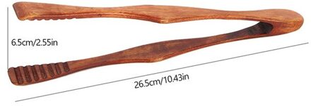 1 st Bamboe Koken Keuken Tang Voedsel BBQ Gereedschap Salade Bacon Steak Brood Cake Houten Clip Thuis Keuken Gebruiksvoorwerp