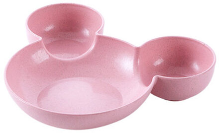 1 st Cartoon Kleine Chips Snacks Servies Gerechten Kinderen Diner Plaat Mooie Schotel roze