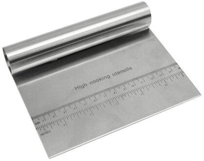 1 st Gebak Cutter Rvs Pizza Deeg Met Schaal Schraper Cutter Keuken Meel Slicer Bakken Cake Spatels Tool