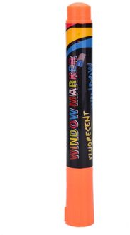 1 ST Highlighter Fluorescerende Vloeistof Krijt Marker Pen voor LED Schrijven fluorescerende Board pen Oranje