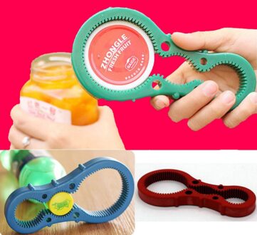 1 ST Kalebas Vormige Tinopener Flesopener Multifunctionele 8 Decapsulation Schroefdop Jar Fles Wrench Keuken Accessor