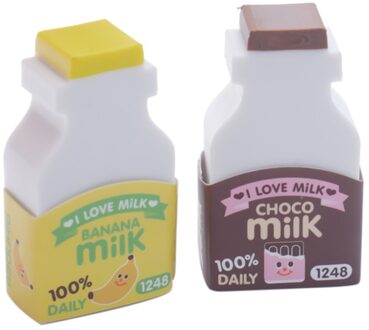 1 st kawaii fruit melkachtige mini rubber gum creatieve briefpapier schoolspullen papelaria voor kids