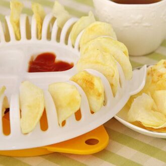 1 st Magnetron Gebakken Chips Magnetron Fornuis Aardappel Maker DIY Bake Zelfgemaakte Aardappel Snijmachines Bakken Tools