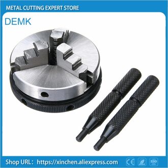 1 st Metalen 3 Jaw Klauwplaat 2.0 "50mm Mini Chuck met 2 stks Lock Staven Voor M14 metaalbewerking Machine Accessoires Gereedschap