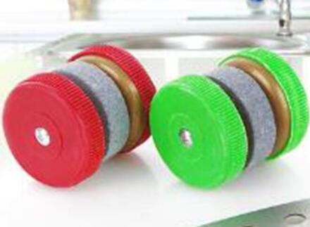 1 st Mini Messenslijper Ronde Slijpen Wielen Slijpsteen Huishoudelijke Slijpsteen Keuken Accessoires Tool Willekeurige Kleur