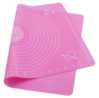 1 st Non-stick Siliconen Bakken Mat Rolling Deeg Liner Pad Gebak Cake Bakvormen Pasta Meel Tafel Vel Keuken gereedschap 29.1x26 cm roze 29.1x26 cm