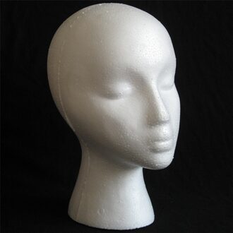 1 ST Piepschuim Foam Mannequin Vrouwelijke Hoofd Model Dummy Pruik Bril Hoed Display Stand Pretty