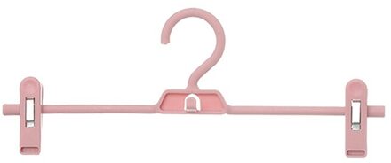1 st Plastic Antislip Kleerhanger Rok Kid Kleding Stand Kleurrijke Kleerhanger Voor Baby Kind Multifunctionele Tool Roze