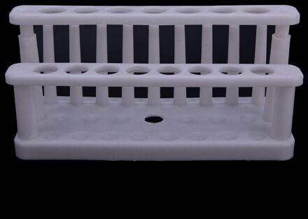 1 st Plastic Reageerbuis Rek 15 Gaten en 9 Pins Houder Ondersteuning Buret Stand Lab Reageerbuis Stand Plank diameter: 15mm