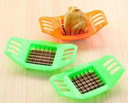 1 ST Potato Slicer Cutter Rvs Franse Fry Chopper Chips Maken Tool Fries Cutter Aardappel Groente Slicer EKX 307