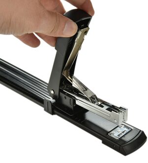 1 ST Professionele Zwarte Make Boek Reparatie Boek Nietmachine Lange Arm Nietmachine Bindmachine Handleiding Metalen Nietmachine