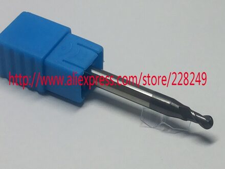 1 st R1.5 * 6 * D4 * 50-HRC55 2 Fluiten Tungsten vhm Coated Meskopfrezen CNC frezen