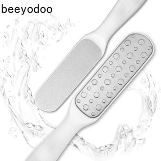 1 st Rvs Voetrasp Double Side Care Tool Dead Skin Eelt Remover Pedicure Bestand Voeten
