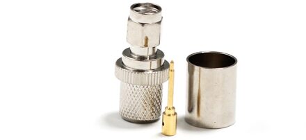 1 st SMA Stekker RF Coax Modem Converter Connector Crimp RG8, RG213, LMR400 Rechte Vernikkeld