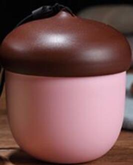 1 ST Thee Mok Leuke Pijnappelklier Cup Voor Kids Draagbare Plastic reizen Mok Met Thee-ei Touw Keuken Water Cup Drinkware PK 008 Roze