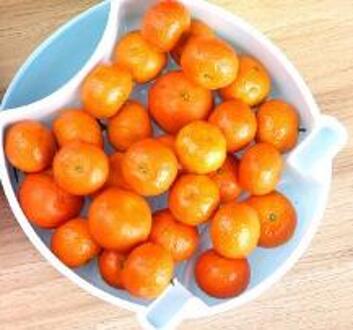 1 st Vruchten Meloen Zaad Snack Geval Voedsel Opbergdoos Creatieve Dubbele Deck Case Woonaccessoires met Mobiele Telefoon Stand OK 0660 Blauw