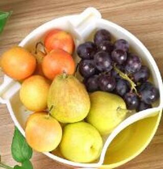 1 st Vruchten Meloen Zaad Snack Geval Voedsel Opbergdoos Creatieve Dubbele Deck Case Woonaccessoires met Mobiele Telefoon Stand OK 0660 Geel