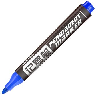 1 st Waterdichte Auto Loopvlak CD Glas Mark Permanente Verf Marker Pen Vette Markers School Office Supply Schilderen Briefpapier blauw Marker Pen