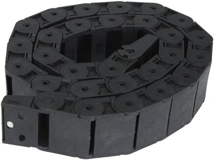 1 st Zwart Lange Nylon Kabel Slepen Keten Vloerkettingbanen 1 M 1000mm 40 "Mayitr Duurzaam R38 Wire Carrier 18*37mm voor Cnc-bewerkingsmachines