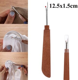 1 Stalen Stitcher Naaien Priem Zakken Gat Haak Diy Handgemaakte Lederen Craft Tool Plastic Handvat Kegel Naald Schoen Reparatie Naald D-1