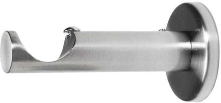1 Steun Opleg 9cm Ø28mm - Rvs - Metaal - Zilverkleurig