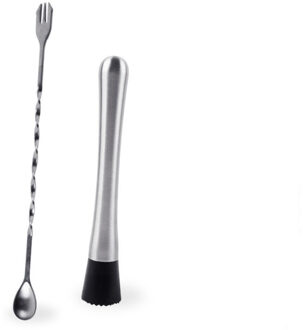 1 Stk/set Rvs Cocktail Picks Stirrer Roerstokjes Drink Mixer Bar Puddler Muddler Roeren Mixing Sticks Bar Tool