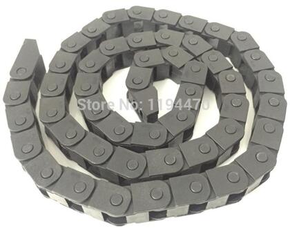 1 stks 10x10mm R18 Kabel Slepen Keten Wire Carrier met End Connector 10mm x 10mm L1000mm 40 "voor 3D CNC Router Machine