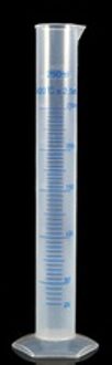1 stks 250 ml Meten Van Plastic Cilinder Afgestudeerd Cilinders Voor Lab Levert Laboratorium Meting Gereedschap