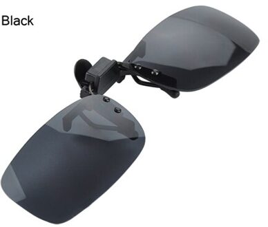 1 STKS 3 Kleuren Lens Dag Vision geel Zonnebril Clip Voor Night rijden Lenzenvloeistof Bijziendheid Bril Clips Op retro de sol met case zwart case C1