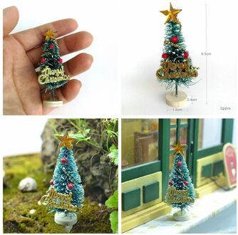 1 stks 6.5 cm Miniatuur Poppenhuis Decoratie Kerstboom 1:12 Miniatural Poppenhuis Accessoires meubels speelgoed voor kinderen