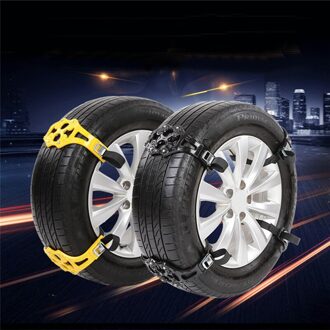 1 stks Auto Draagbare Emergency Sneeuwkettingen Dichotomanthes Katrol Keten Winter Universal Band Chain met Eenvoudige Installatie